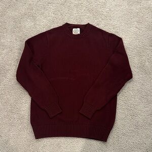 St. John's Bay Men's Deep Burgundy Crewneck Sweater